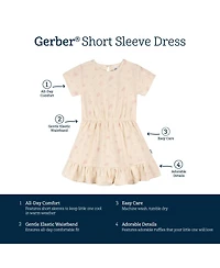 Gerber Toddler Girls Short Sleeve Dress