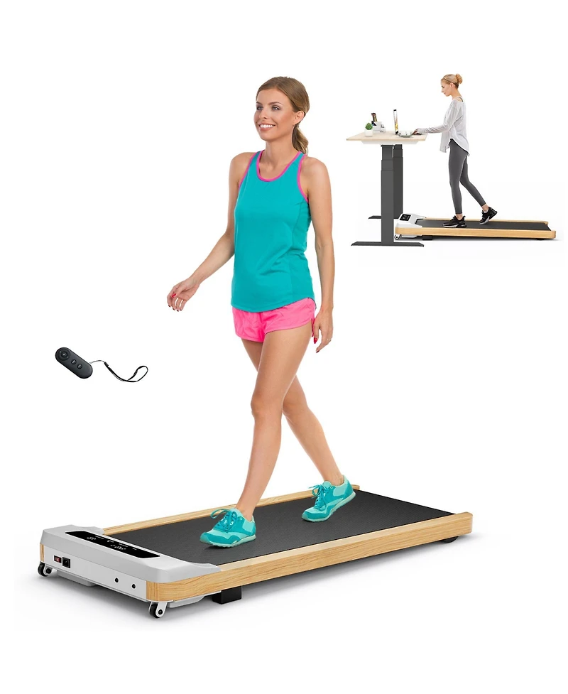 Vebreda Under Desk Treadmill with Remote Control and Led Display for Home Office