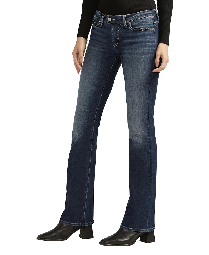 Silver Jeans Co. Women's Tuesday Low Rise Slim Bootcut Luxe Stretch Jeans