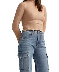 Silver Jeans Co. Women's Mid Rise Wide Leg Cargo Jeans