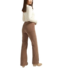 Silver Jeans Co. Women's Isbister High Rise Flare Leg Corduroy Pant