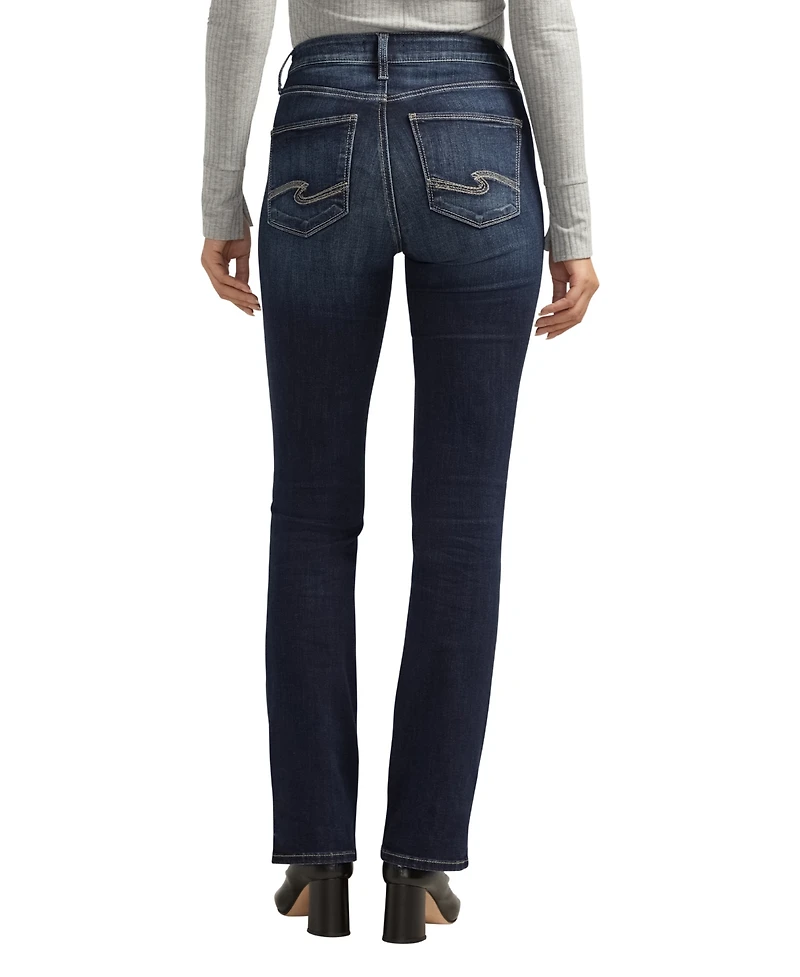 Silver Jeans Co. Women's Avery High Rise Curvy Fit Slim Bootcut Jeans