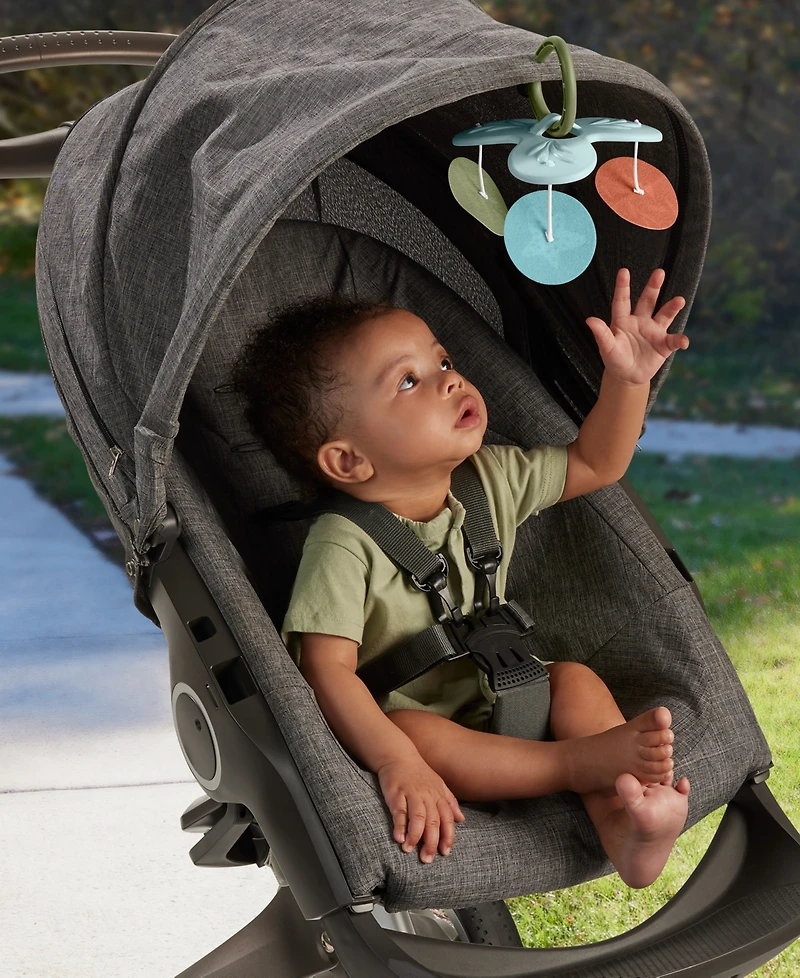 Fisher-Price Simply Senses Newborn Gym Baby Activity Mat with 6 Sensory Toys