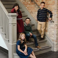 Hope & Henry Toddler Girls Pleated Ponte Dress with Peter Pan Collar