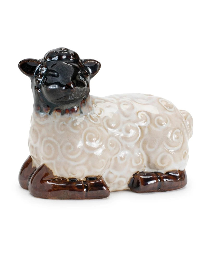 Slickblue Sheep Figurine Set of 6 Charming Farmhouse Decor for Your Home