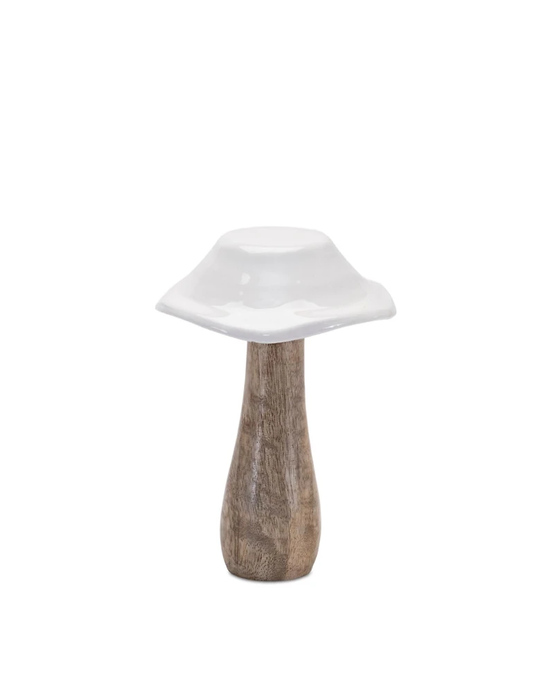 Slickblue Mushroom Figurine Set of 4 Whimsical Decor for Home and Garden