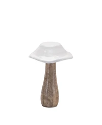 Slickblue Mushroom Figurine Set of 4 Whimsical Decor for Home and Garden