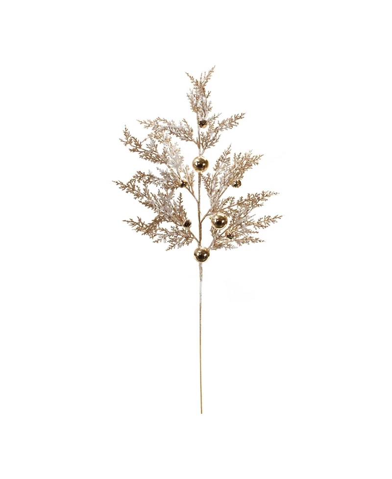 Slickblue Set of 2 Sleigh Bell and Pine Sprays – Ideal for Holiday and Seasonal Decor