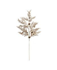 Slickblue Set of 2 Sleigh Bell and Pine Sprays – Ideal for Holiday and Seasonal Decor