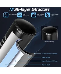 Vebreda 70 Inch Freestanding Punching Boxing Bag with 12 Suction Cup Base