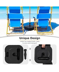 Givimo Patio Fillable Umbrella Base Fit 1.5 Inch Umbrella Poles for Yard Poolside