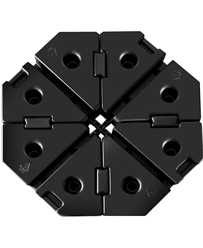 Skonyon 4 Pieces Patio Cantilever Offset Umbrella Weights Base Plate Set