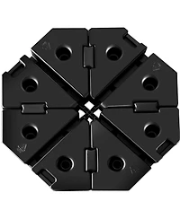 Skonyon 4 Pieces Patio Cantilever Offset Umbrella Weights Base Plate Set