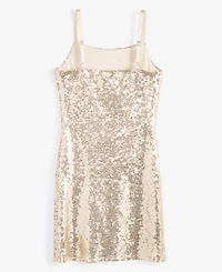 With Jules Big Girls Sleeveless Sequin Bodycon Dress