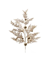Slickblue Set of 2 Sleigh Bell and Pine Sprays – Ideal for Holiday and Seasonal Decor