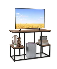 Sugift Rustic Tv Console Table for 50 Inches TVs