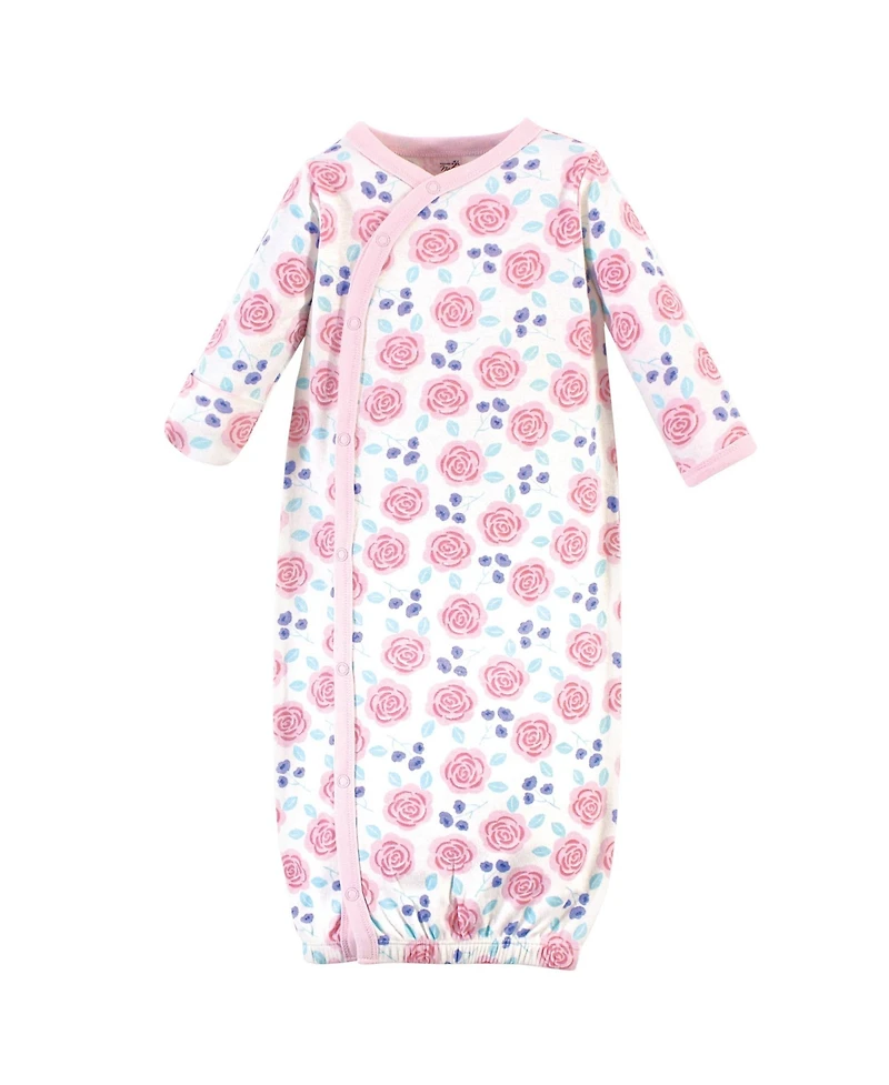 Touched by Nature Baby Girls Natural Cotton Kimono Gowns