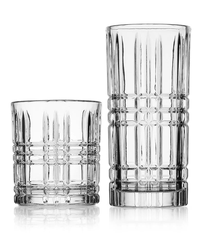 Godinger Daytona Double Old-Fashioned and Highball 8-Pc. Glassware Set
