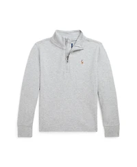 Polo Ralph Lauren Toddler and Little Boys Cotton Interlock Quarter-Zip Pullover shirt