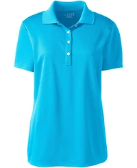 Lands' End Plus Short Sleeve Solid Active Polo
