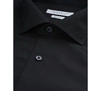 Perry Ellis Men's Modern-Fit Lux Twill Solid Dress Shirt