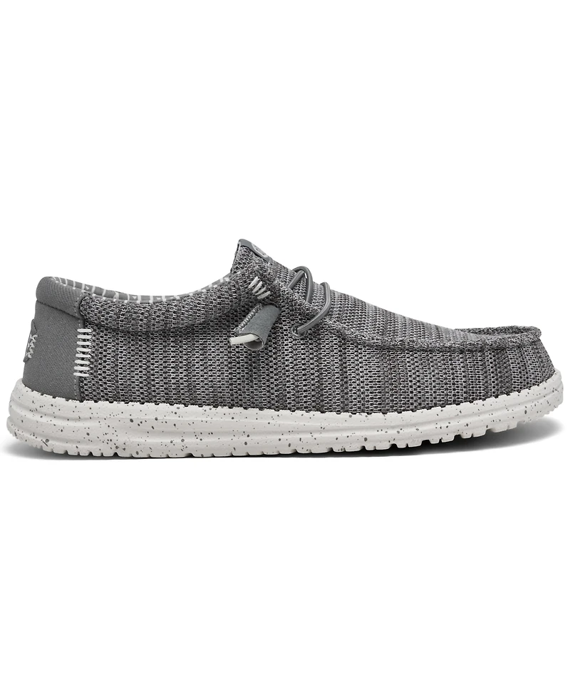 Hey Dude Men's Wally Stretch Sox Slip-On Casual Moccasin Sneakers from Finish Line
