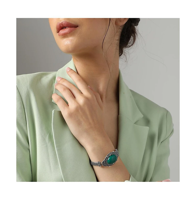 Sohi Women's Stone Statement Bracelet