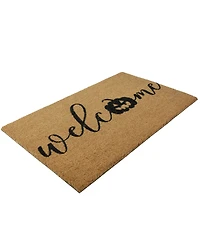 Northlight Pumpkin "Welcome" Halloween Doormat, 18" x 30"