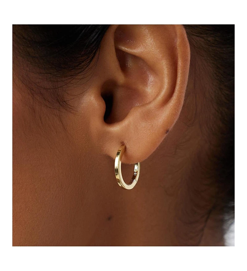 Ana Luisa Gold Huggie Hoop Earrings - Huggie Hoops Medium