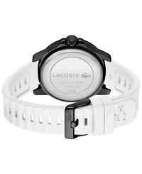 Lacoste Men's Highkey White Silicone Strap Watch 43mm