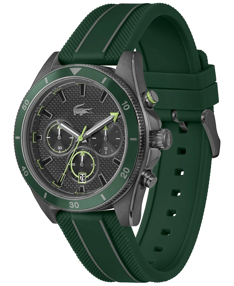 Lacoste Men's Mainsail Green Silicone Watch 43mm