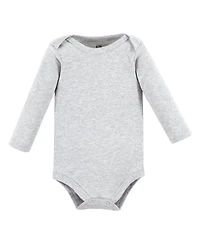 Hudson Baby Baby Girls Hudson Cotton Long-Sleeve Bodysuits Mommy 5-Pack, 0-3 Months