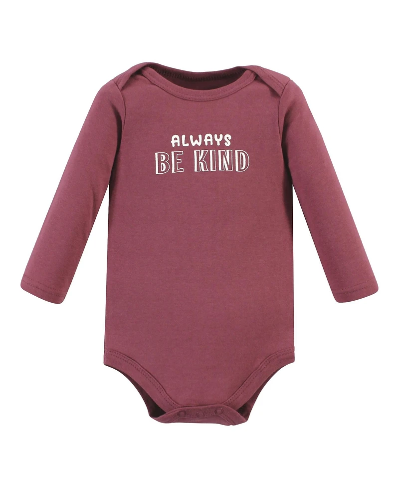 Hudson Baby Cotton Long-Sleeve Bodysuits 5-Pack