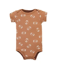 Hudson Baby Boys Multipack of 5 Comfortable Cotton Bodysuits