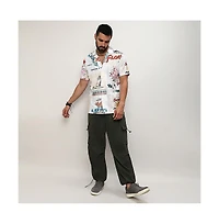 Men's Multicolour Retro Graphic Shirt