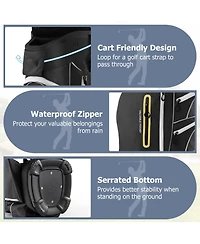Skonyon 9.5 Inch Lightweight Golf Cart Bag with 15 Way Top Dividers