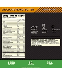 Optimum Nutrition, Serious Mass, Chocolate Peanut Butter, 6 lb, 8 Servings