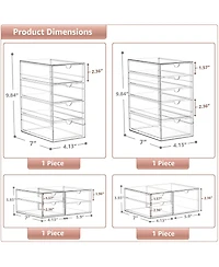 Sorbus Drawers Acrylic Organizer for Makeup, Organization and Storage, Art Supplies, Jewelry, Stationary