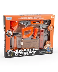 World Tech Toys Big Boy's Workshop 14 Piece Carpenter Playset
