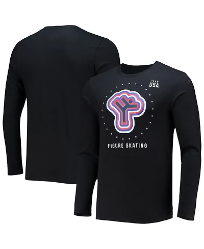 Fanatics Men's Black Team Usa Figure Skating Long Sleeve T-Shirt