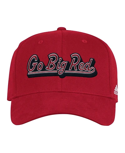 Adidas Men's Scarlet Nebraska Huskers Chant Flex Hat