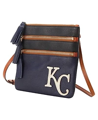 Dooney & Bourke Kansas City Royals Infield Triple Zip Crossbody Purse