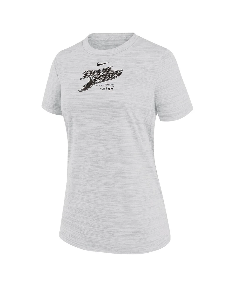 Nike Women's White Tampa Bay Rays Authentic Collection Velocity Performance T-Shirt