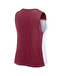 Fanatics Women's Red Atlanta United Fc Script Colorblock Tank Top