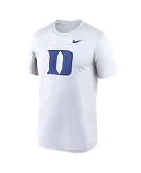 Nike Men's White Duke Blue Devils Primetime Legend Logo T-Shirt