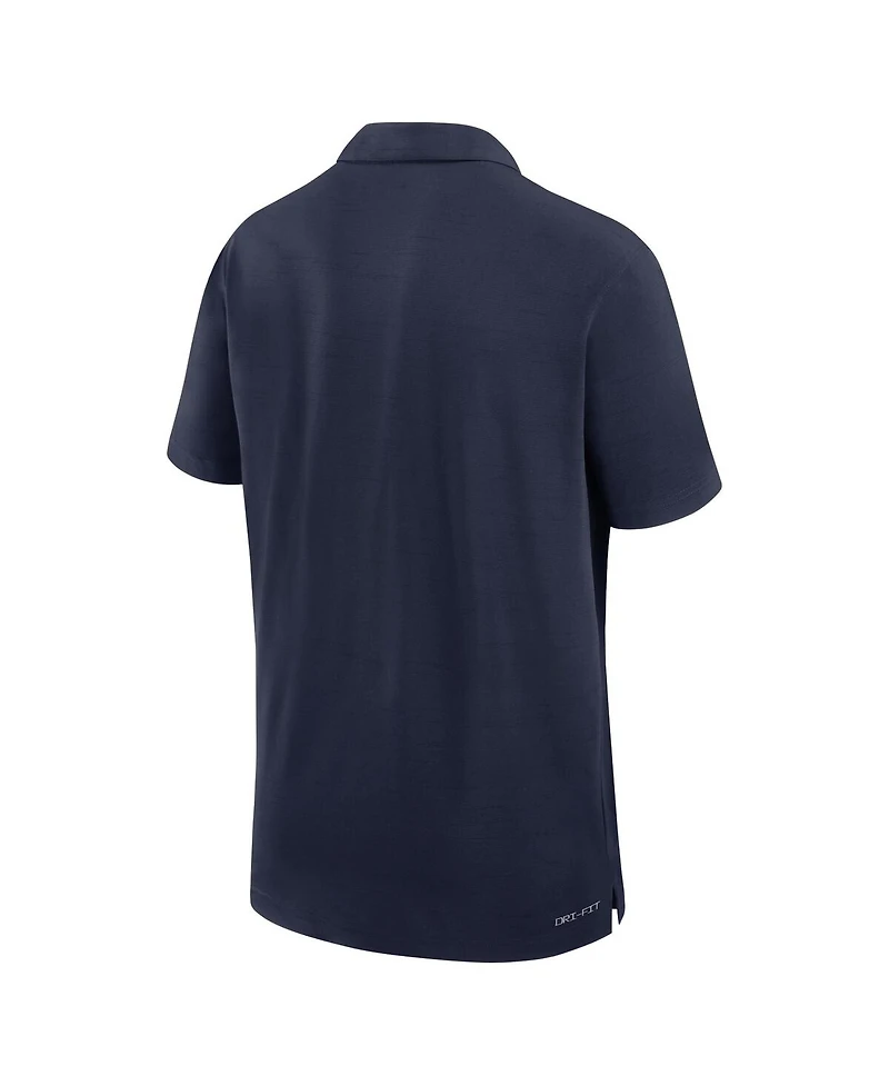 Jordan Men's Navy Michigan Wolverines Sideline Woven Performance Polo