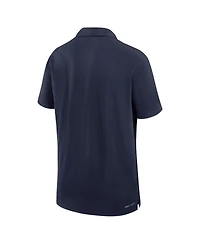 Jordan Men's Navy Michigan Wolverines Sideline Woven Performance Polo