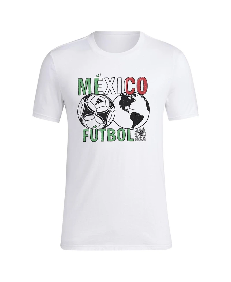 Adidas Men's White Mexico National Team Around the World T-Shirt