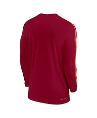 Nike Men's Burgundy Washington Commanders Sideline Coach Uv Performance Long Sleeve T-Shirt