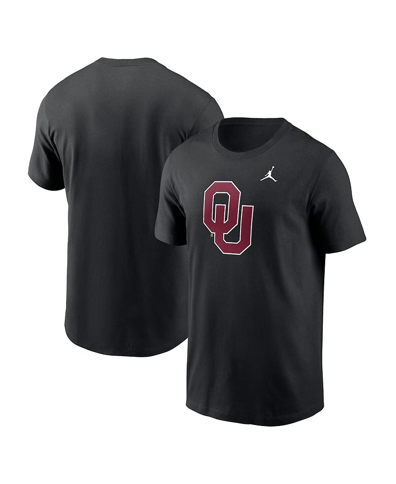 Jordan Men's Black Oklahoma Sooners Primetime Evergreen Logo T-Shirt